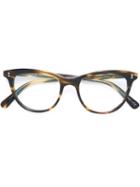 Oliver Peoples 'jardinette' Glasses, Brown, Acetate