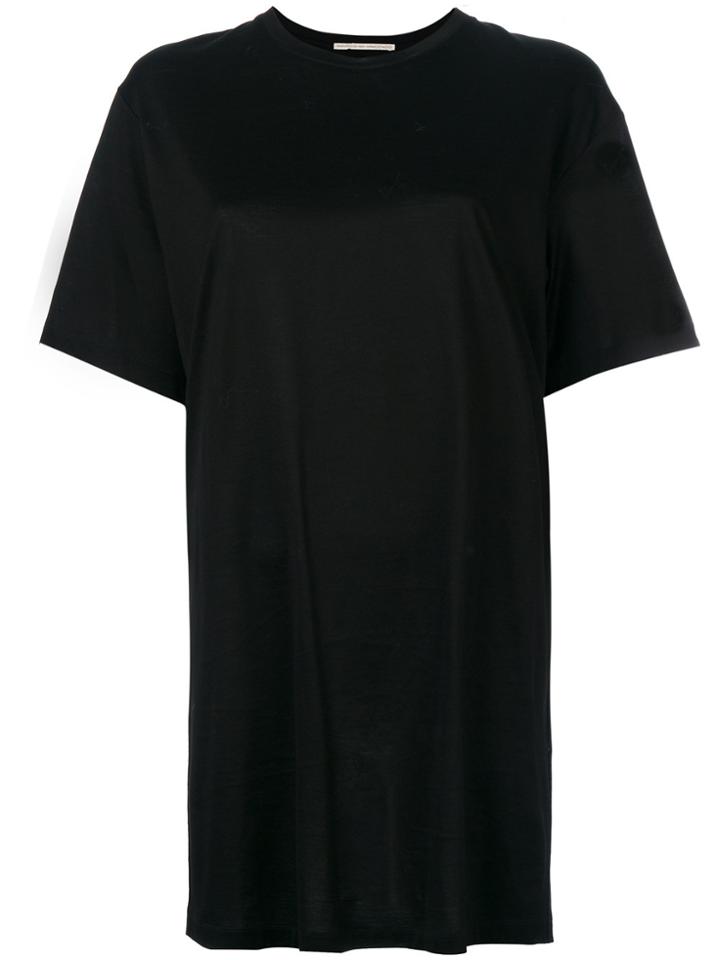 Marco De Vincenzo Fringed Slogan T-shirt - Black