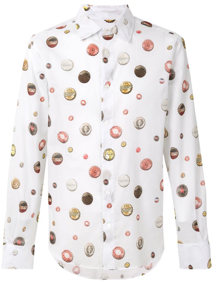 Ermanno Scervino Bottle Cap Shirt - White