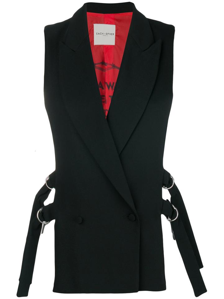 Each X Other Belted Waistcoat - Black