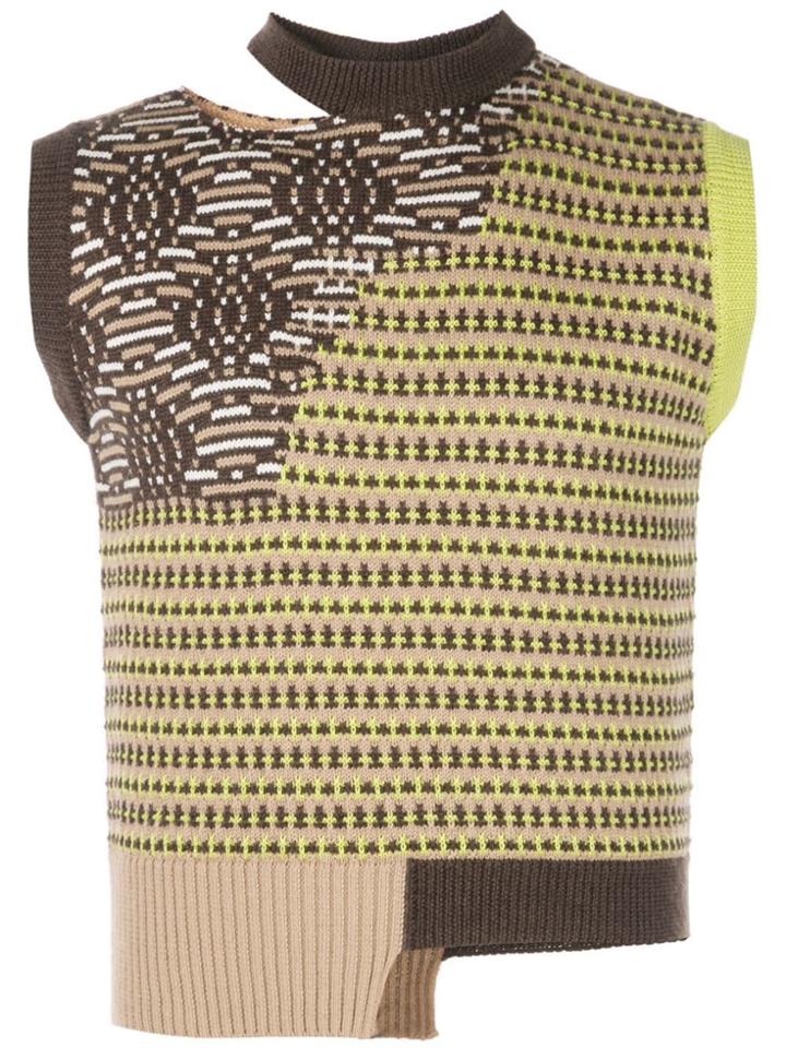 Cmmn Swdn Sleeveless Knit Top - Brown