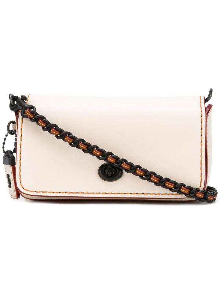 Coach - Chain Crossbody Bag - Women - Leather - One Size, White, Leather
