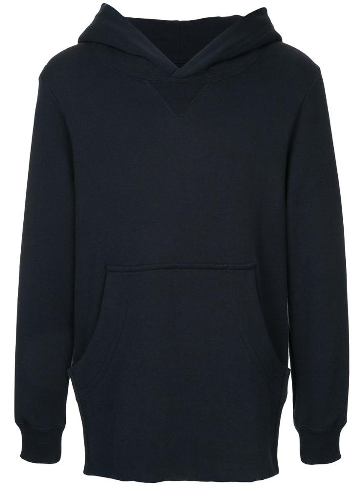 Anrealage Long Line Pullover Hoodie - Blue