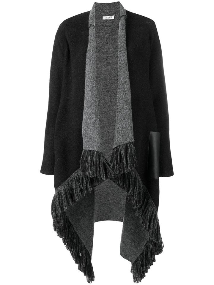 Liu Jo Tasseled Cardigan Coat - Grey