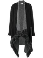 Liu Jo Tasseled Cardigan Coat - Grey