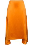 Sies Marjan Silk Asymmetric Midi Skirt - Yellow & Orange