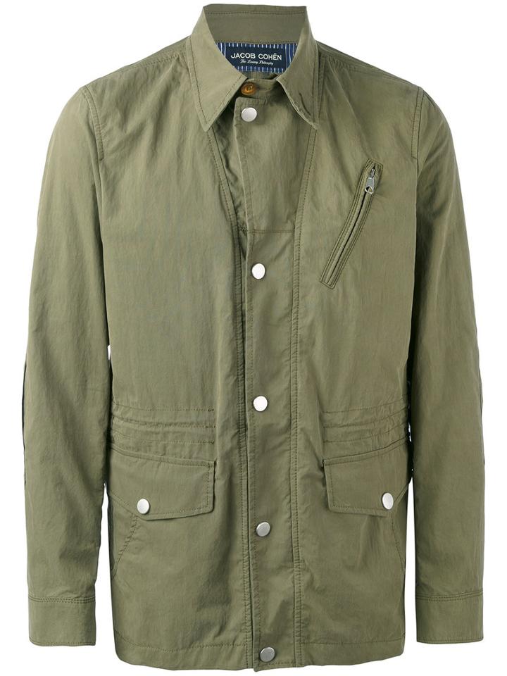 Jacob Cohen - Shirt Jacket - Men - Cotton/polyamide/polyester - 50, Green, Cotton/polyamide/polyester