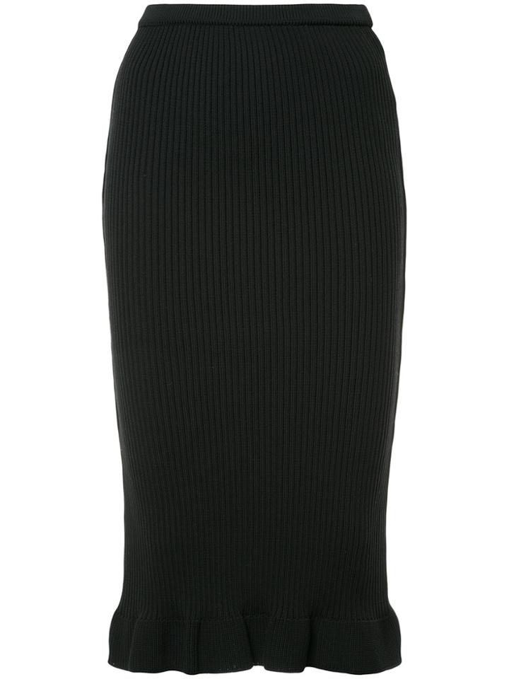 Altuzarra Paisley Slit Pencil Skirt - Blue