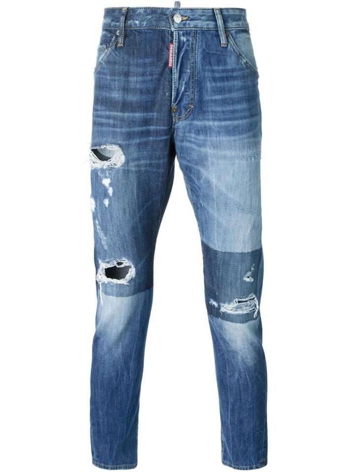 Dsquared2 Classic Kenny Twist Jeans, Men's, Size: 46, Blue, Cotton/polyester