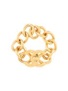 Chanel Pre-owned Cc Turnlock Chain Bracelet - Gold