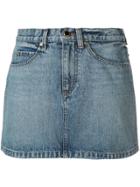 Khaite The Dolly Denim Mini Skirt - Blue