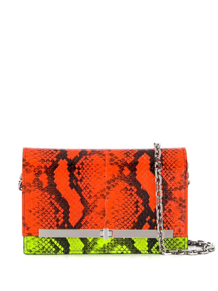 Casadei Colour Block Crossbody Bag - Orange