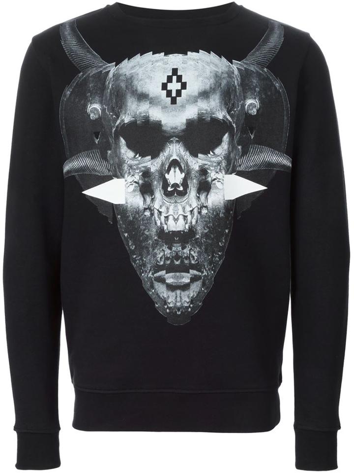 Marcelo Burlon County Of Milan 'talca' Sweatshirt, Men's, Size: Large, Black, Cotton