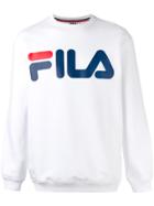Fila Logo Print Sweatshirt - White