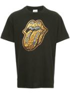 Fake Alpha Vintage Rolling Stones Print T-shirt - Black