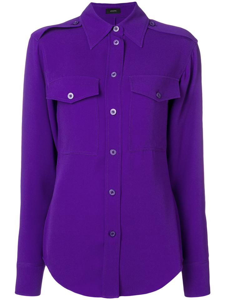 Joseph Rainer Crepe Blouse - Pink & Purple