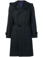 Maison Margiela Buckled Belt Trench Coat - Blue