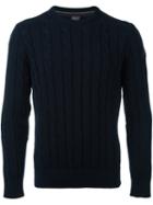 Paul & Shark Chain Knit Pullover, Men's, Size: Xl, Blue, Virgin Wool