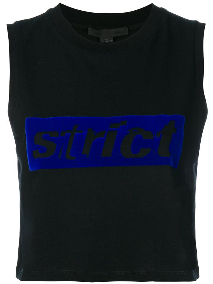 Alexander Wang Strict Crop Top - Black