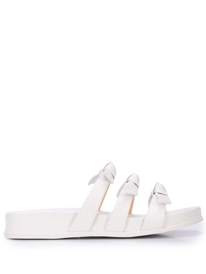 Alexandre Birman Bow Detailed Slides - White
