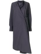 Joseph Wrap Front Shirt Dress - Grey