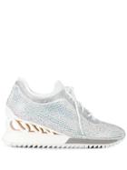 Le Silla Reiko Wave Wedge Sneakers - White