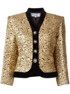 Yves Saint Laurent Vintage Brocade Jacket, Women's, Size: Small, Grey