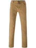 Jacob Cohen Slim Fit Jeans, Men's, Size: 31, Brown, Cotton/spandex/elastane