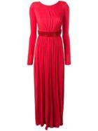 Elisabetta Franchi Chain Belt Dress - Red