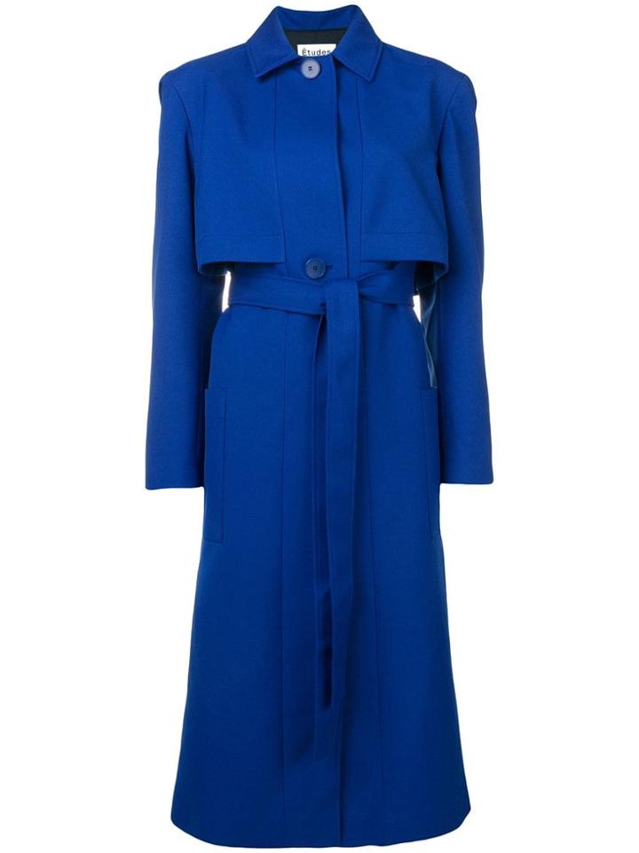Études Arrow Long Coat - Blue