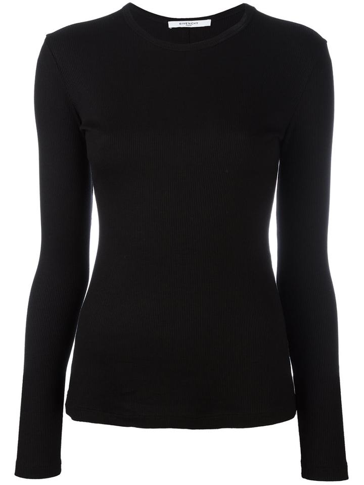 Givenchy - Ribbed Sweater - Women - Modal/wool - M, Black, Modal/wool