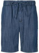 Frescobol Carioca Felipe Linen Shorts - Blue