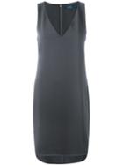 Polo Ralph Lauren V-neck Shift Dress, Women's, Size: 4, Grey, Polyester