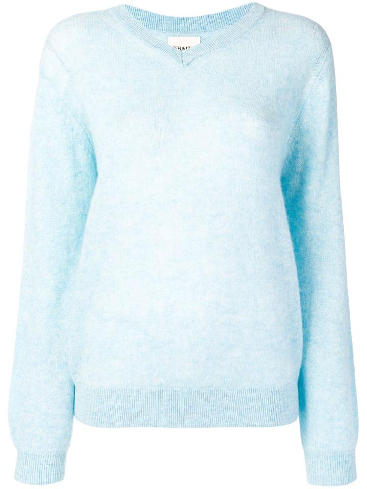 Khaite Cashmere V-neck Jumper - Blue