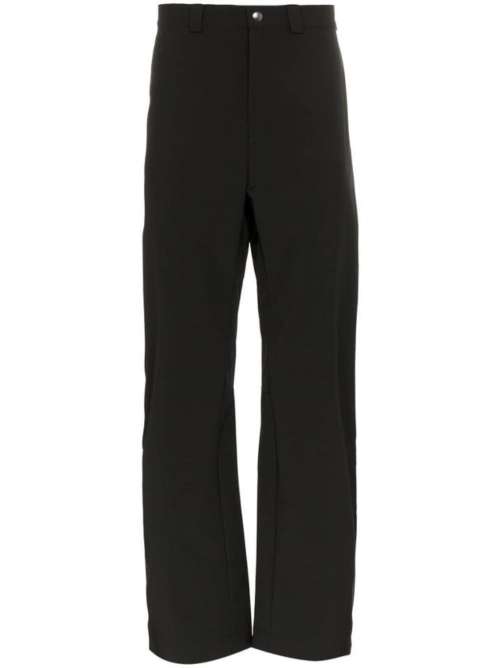 Kiko Kostadinov Black Gaetan Contrast Strap Trousers