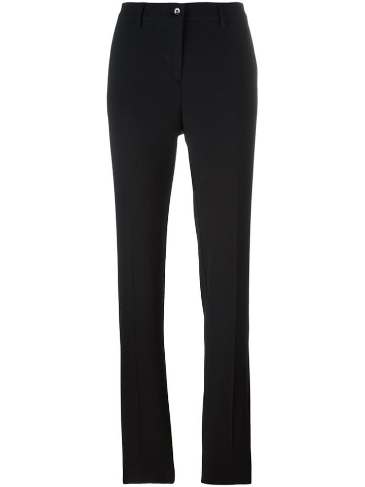 Etro Tailored Slim Fit Trousers, Women's, Size: 40, Black, Polyester/triacetate
