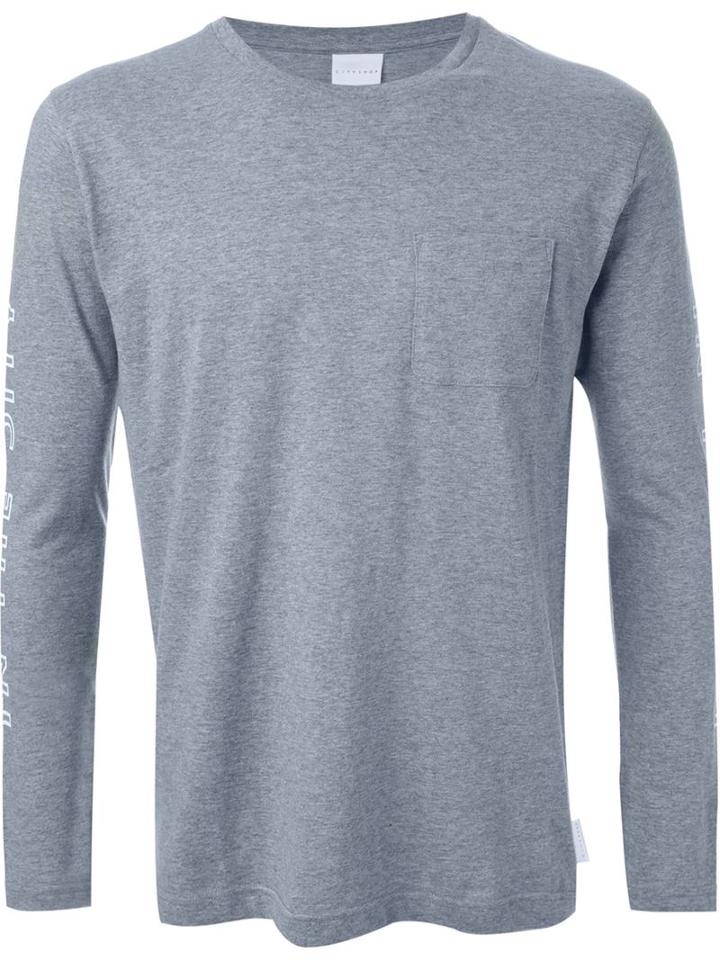 Cityshop 'in The City' Printed Sleeve T-shirt, Men's, Size: Xs, Grey, Cotton