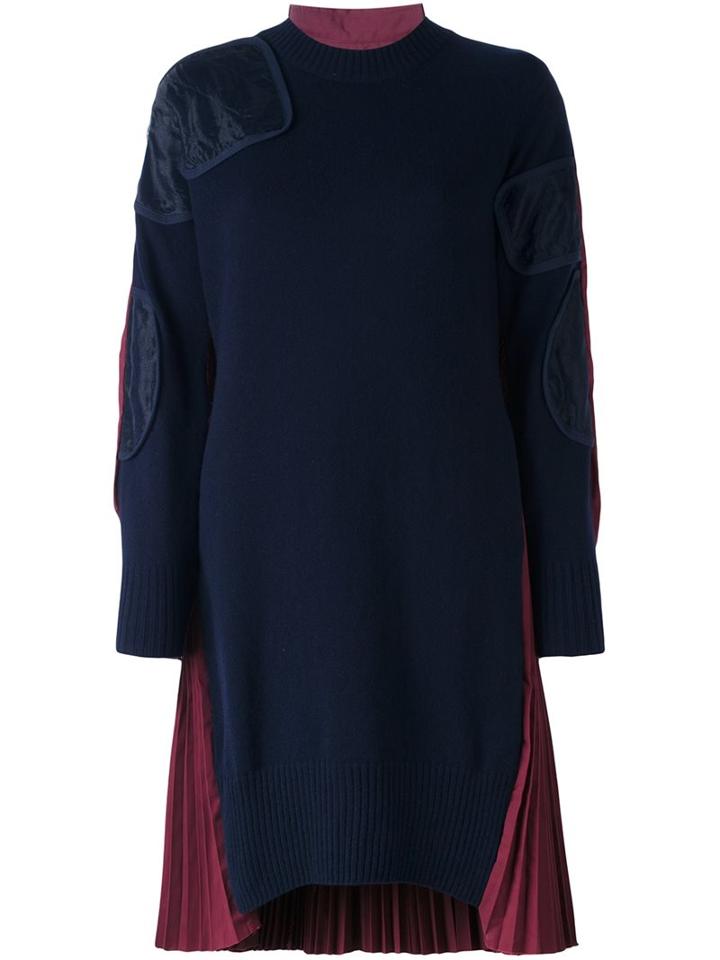 Sacai Poplin Panel Dress