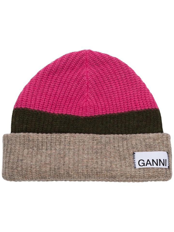 Ganni Gnni Mlti Knt Ht - Pink