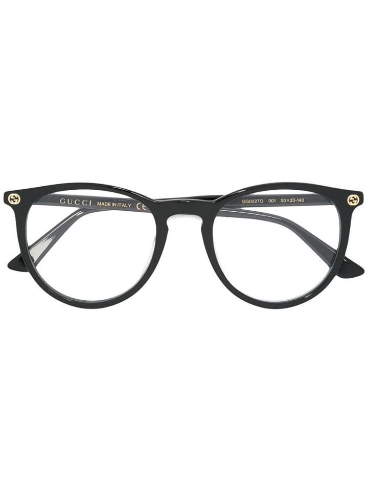 Gucci Eyewear Circular Glasses - Black