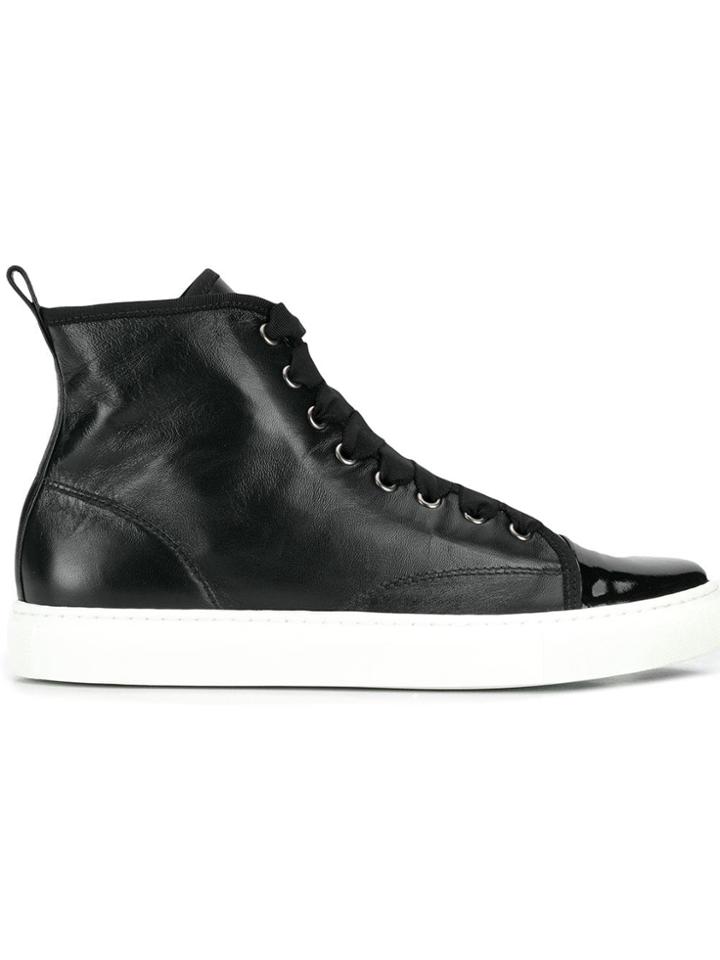 Lanvin Classic Hi-top Sneakers - Black