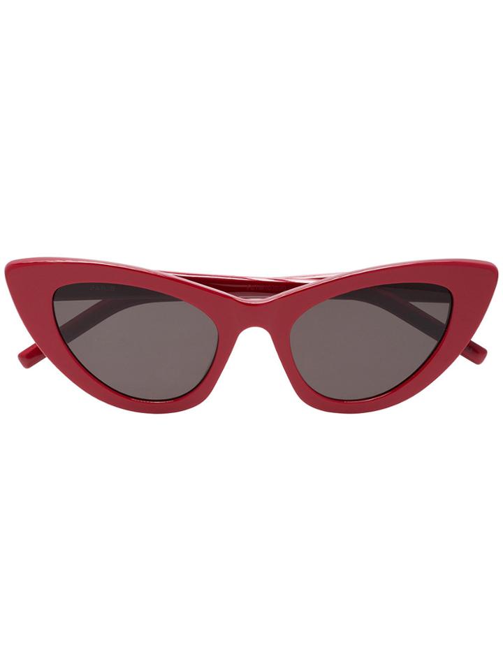 Saint Laurent Eyewear Red New Wave 213 Lily Cat-eye Sunglasses