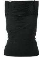 Tom Ford - Pleated Sleeveless Blouse - Women - Silk/polyester/spandex/elastane - 38, Black, Silk/polyester/spandex/elastane