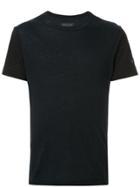 Yohji Yamamoto Contrasting Sleeves T-shirt - Blue
