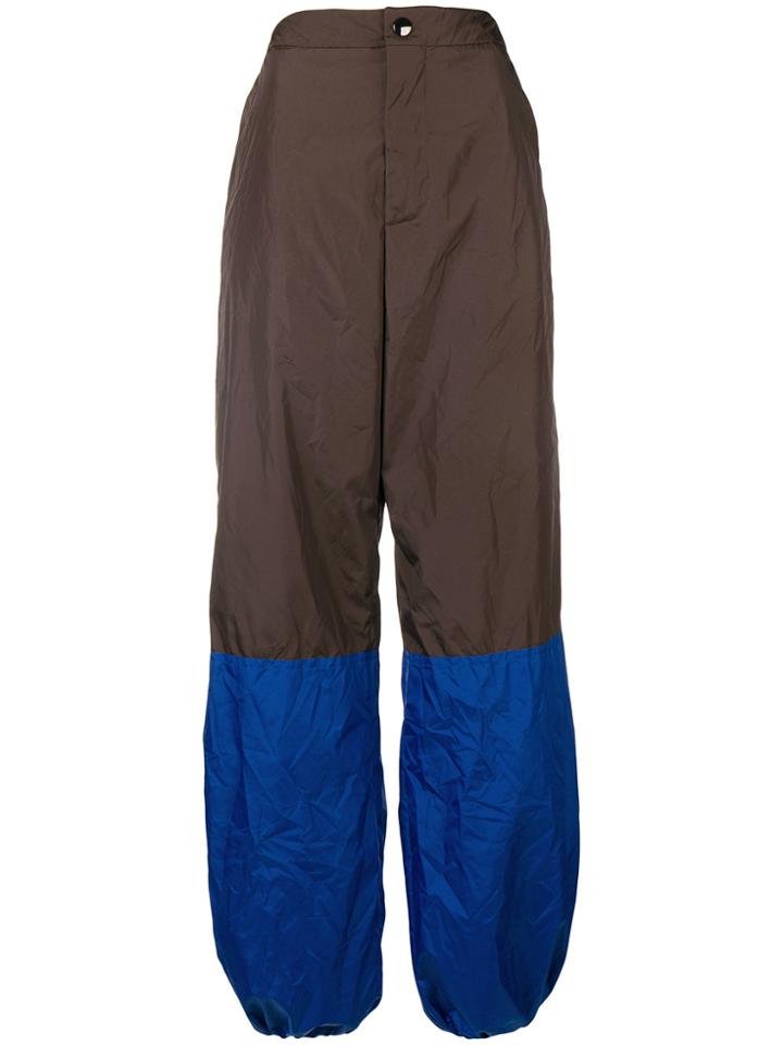 Marni Colour Blocked Technical Trousers - Brown