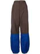 Marni Colour Blocked Technical Trousers - Brown