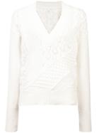 Veronica Beard Knitted Jumper - White