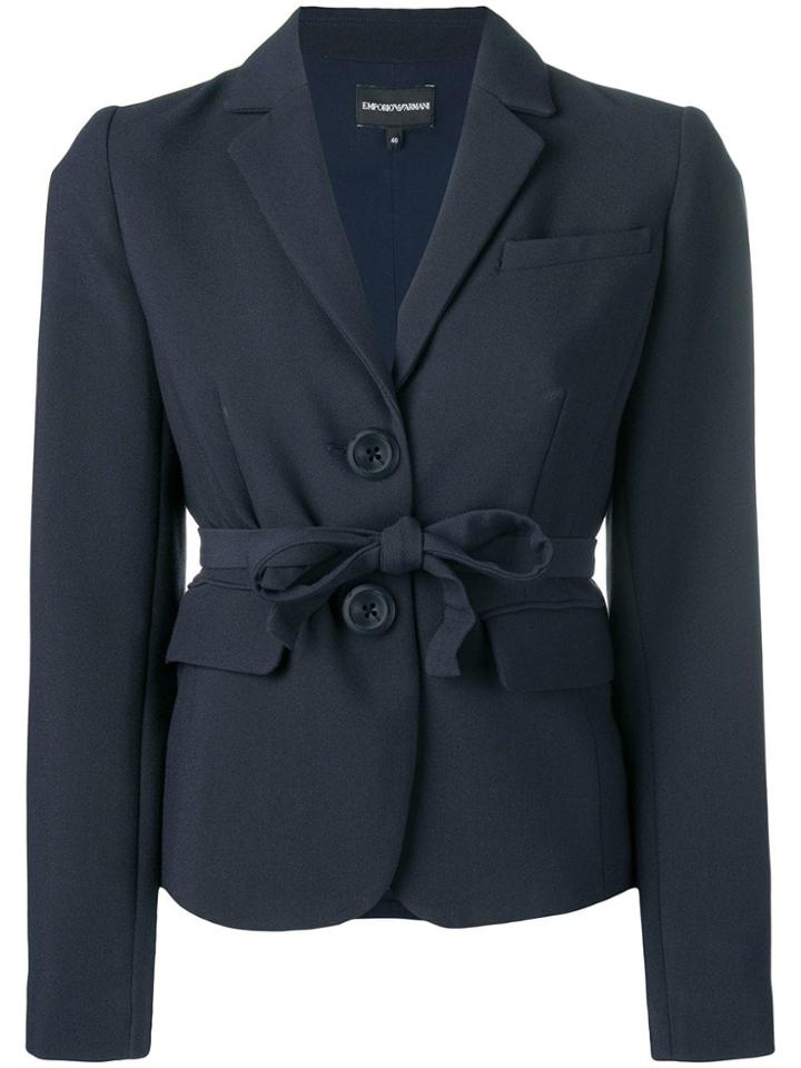 Emporio Armani Fitted Blazer - Blue