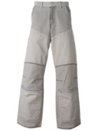 Walter Van Beirendonck Vintage Panelled Denim Trousers - Grey