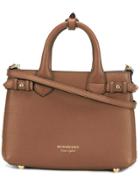Burberry Small Banner Tote - Brown